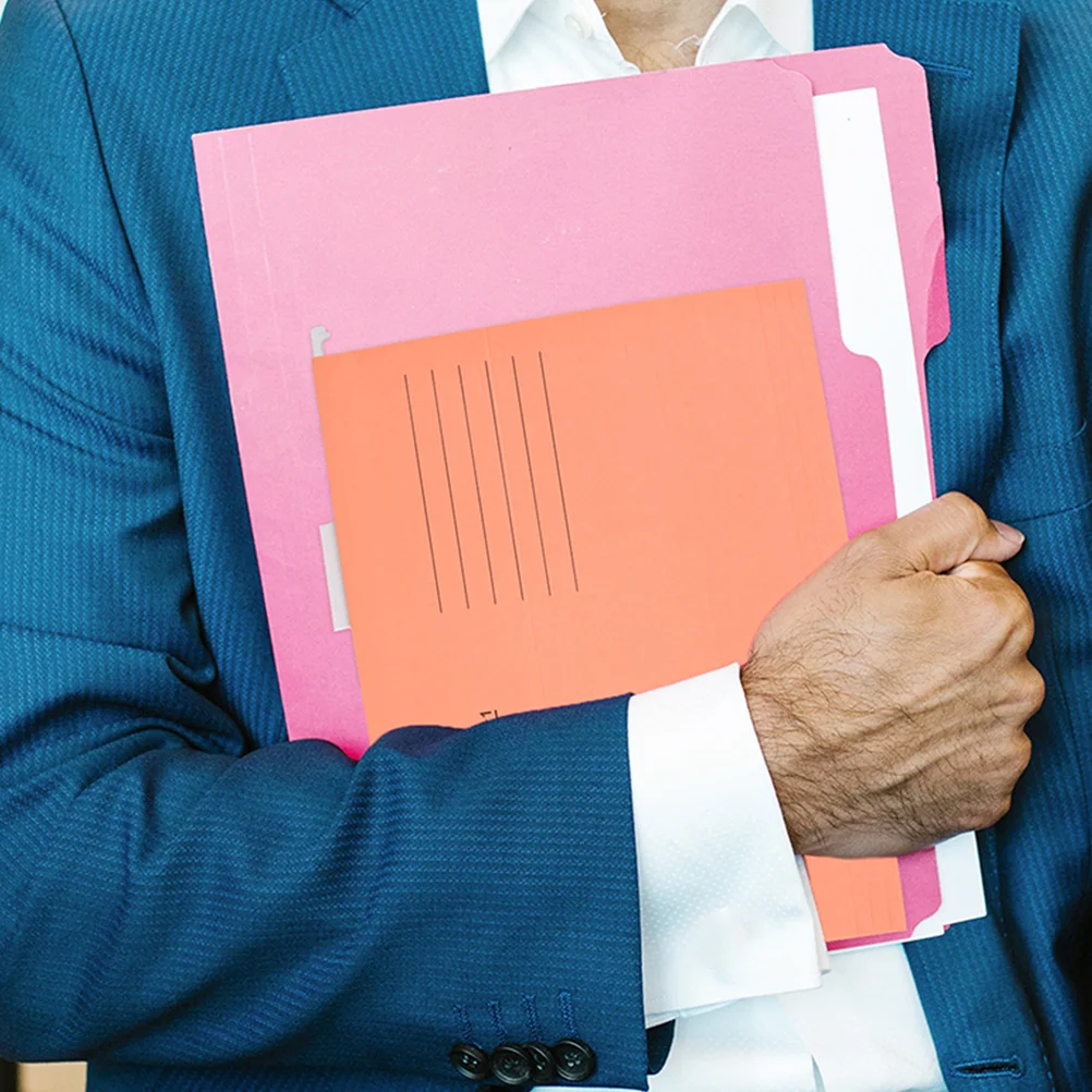 

10pcs Hanging Folder Frames Colorful Receipts Bills Holders Portable File Organizers Office Supplies Large Capacity Document