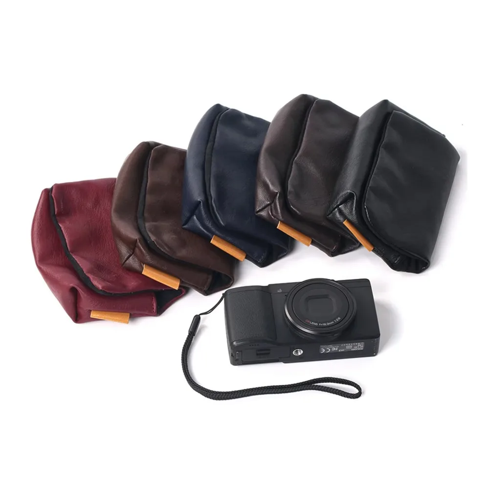 Waterproof PU leather camera case, compact protective bag For Ricoh GR, for SONY Black card,for Canon GX