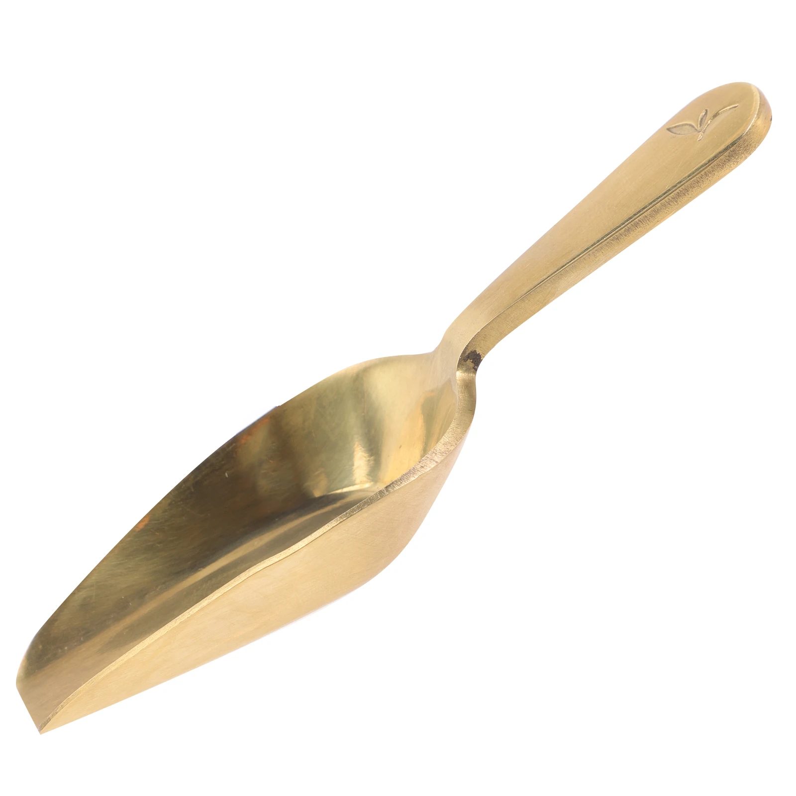 

Brass Tea Spoons Scoop for Loose Tea Coffee Beans Small Metal Grain Candy Sugar Spatula Practical Durability Smooth Surface