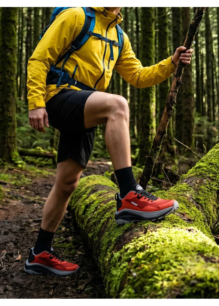 RAN Wanderschuhe Herren Trekking-Sneaker Rutschfeste Freizeitschuhe Knöchelhohe Damen Outdoor-Sportschuhe Dämpfung Leichtgewicht Taktische Stiefel – Detail 2