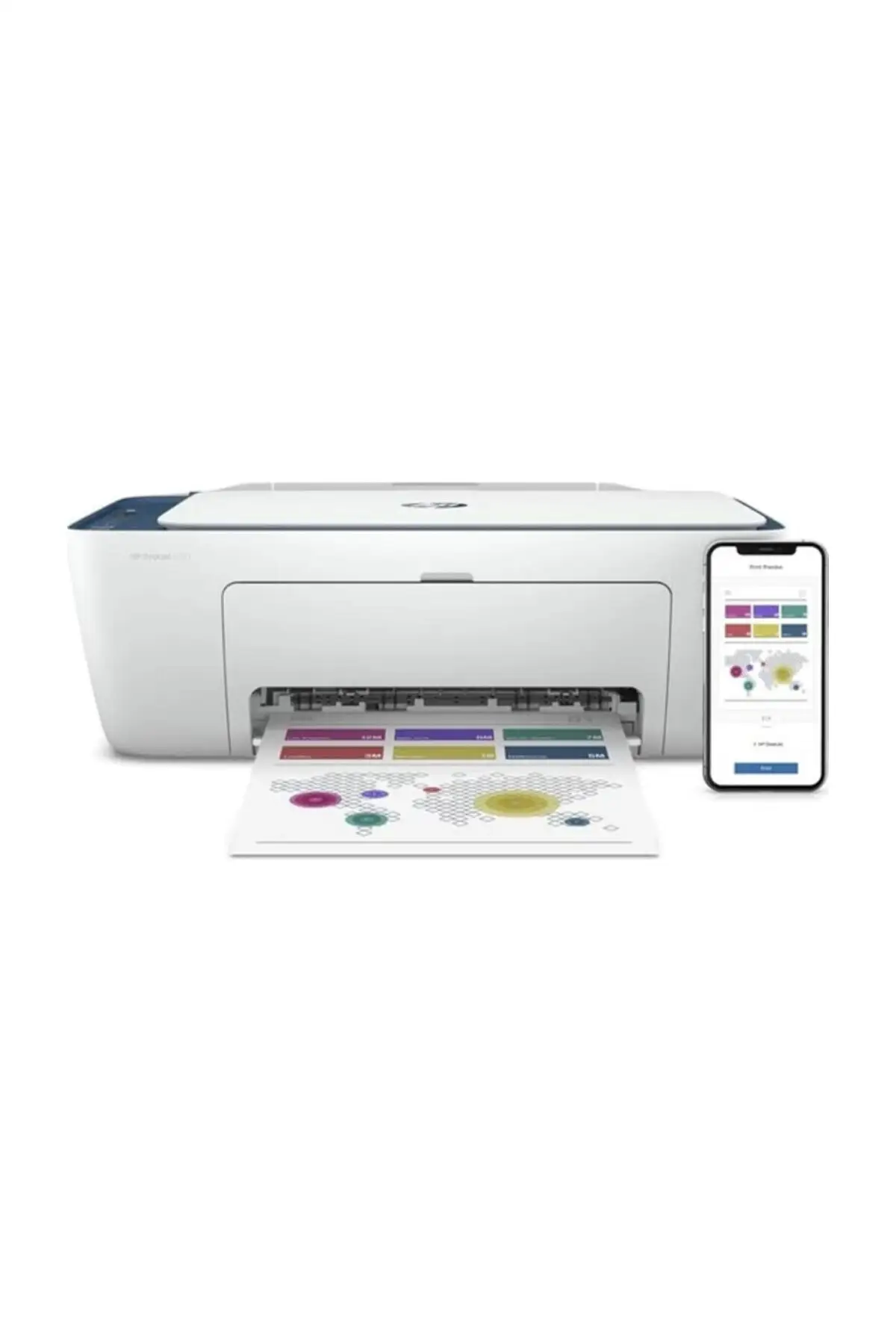 DeskJet 2721 Wi-Fi + Copier + Scanner + Airprint Printer 7 FR54B Computer component, technological device printer copier