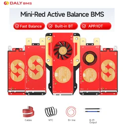 DALY Smart BMS Active Balance BMS Lifepo4 4S 12V 8S 24V 16S 48V 40A-400A 3.2V Li-ion 3.7V LTO Battery Bluetooth Electric Bike