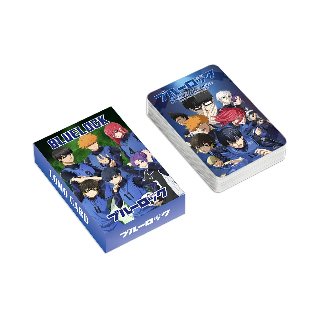 96Pcs/Set Blue Lock Lomo Card 60Pcs Mini Cards With 36Pcs Stickers Japanese Anime HD Photocard Fan Collection Cards