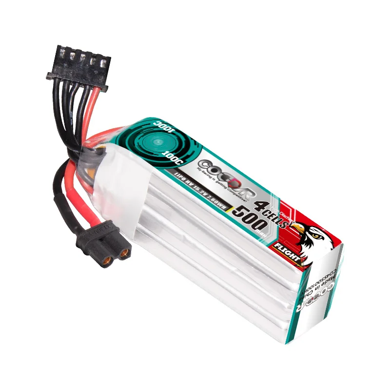 CODDAR HV LiPo แบตเตอรี่4S 15.2V 500MAh 100C สำหรับ Mobil RC เครื่องบินเฮลิคอปเตอร์ Quadrotor เครื่องบิน RC แบตเตอรี่ XT30ปลั๊ก