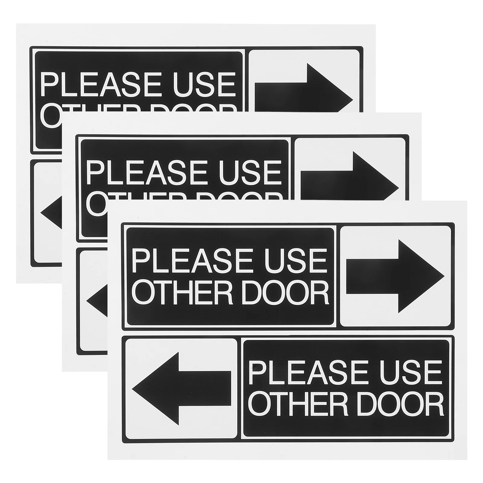 

6 шт., пожалуйста, используйте другие двери, водонепроницаемые ПВХ, самоклеящиеся наклейки на дверь, маркеры для офиса, бизнеса, дома, входа