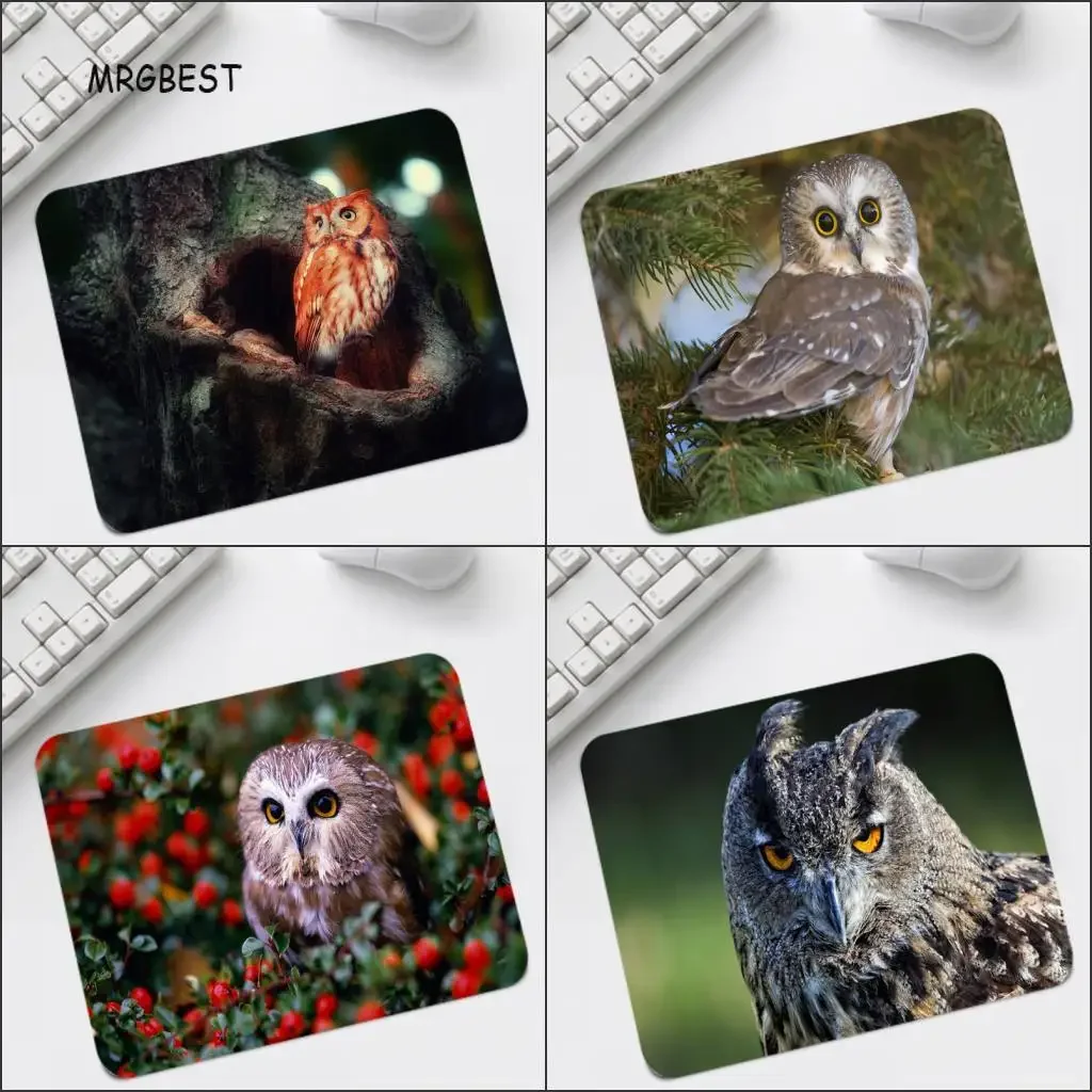 MRGBEST Big Promotion Small Mouse-pad Animal Owl Desktop Game Pad 220x180mm Provide Comfort Personality Table Pads for Gamer