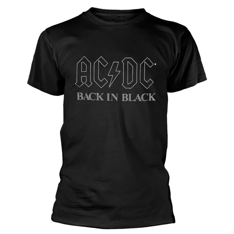 

ACDC Rock Band Clothing Peripheral Pattern Printing Summer Luxury Brand Cotton Men's and Women's T-shirt Short Sleeve