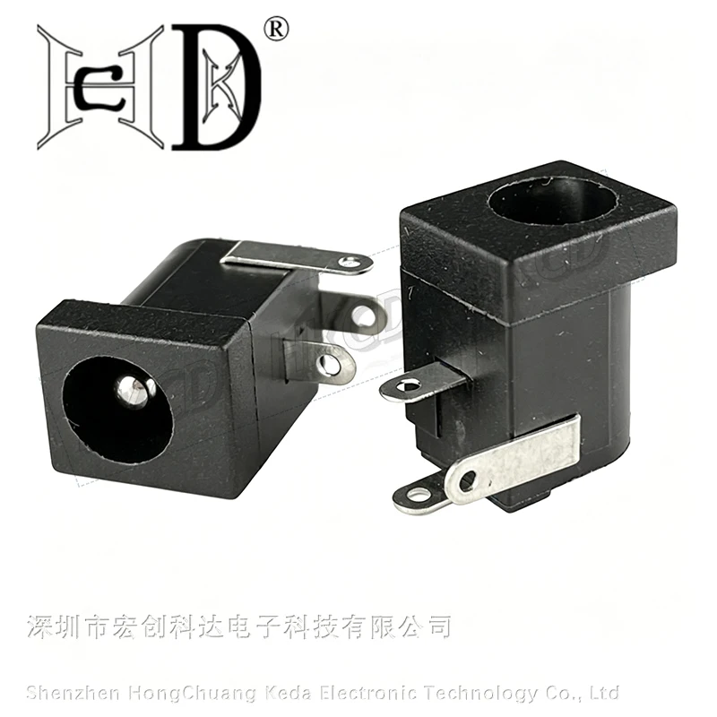 5pcs DC-005 5.5x2.1/2.5mm DC Power Jack Socket 3 Pin Vertical DIP Female Connector for Charger