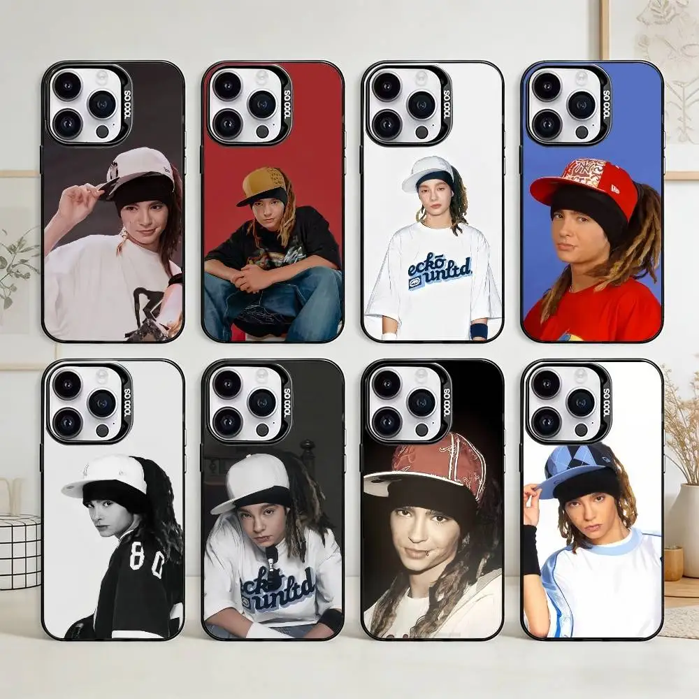 

T-Tom K-kaulitz Phone Case For iPhone17, 16,15,14,13,12 Pro Max Black Candy Matte Shockproof Cover