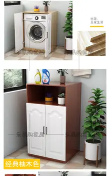 Skříňka na pračku Koupelnový regál od podlahy ke stropu Úložný prostor na balkon 6 nejlepší prodej skříňka pračky - №2