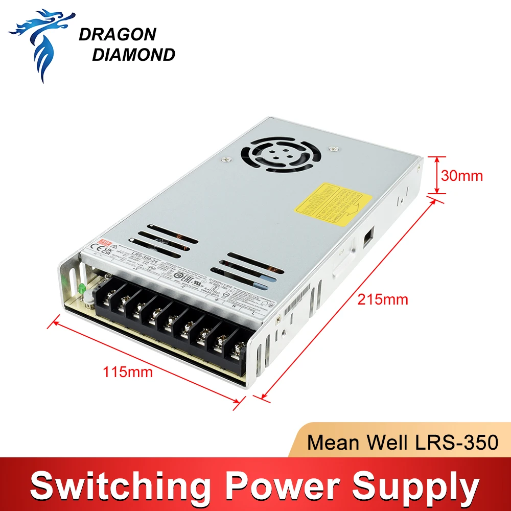 Mean Well LRS-350 series 5V 12V 15V 24V 36V 48V meanwell single output enclosed type Switching Power Supply