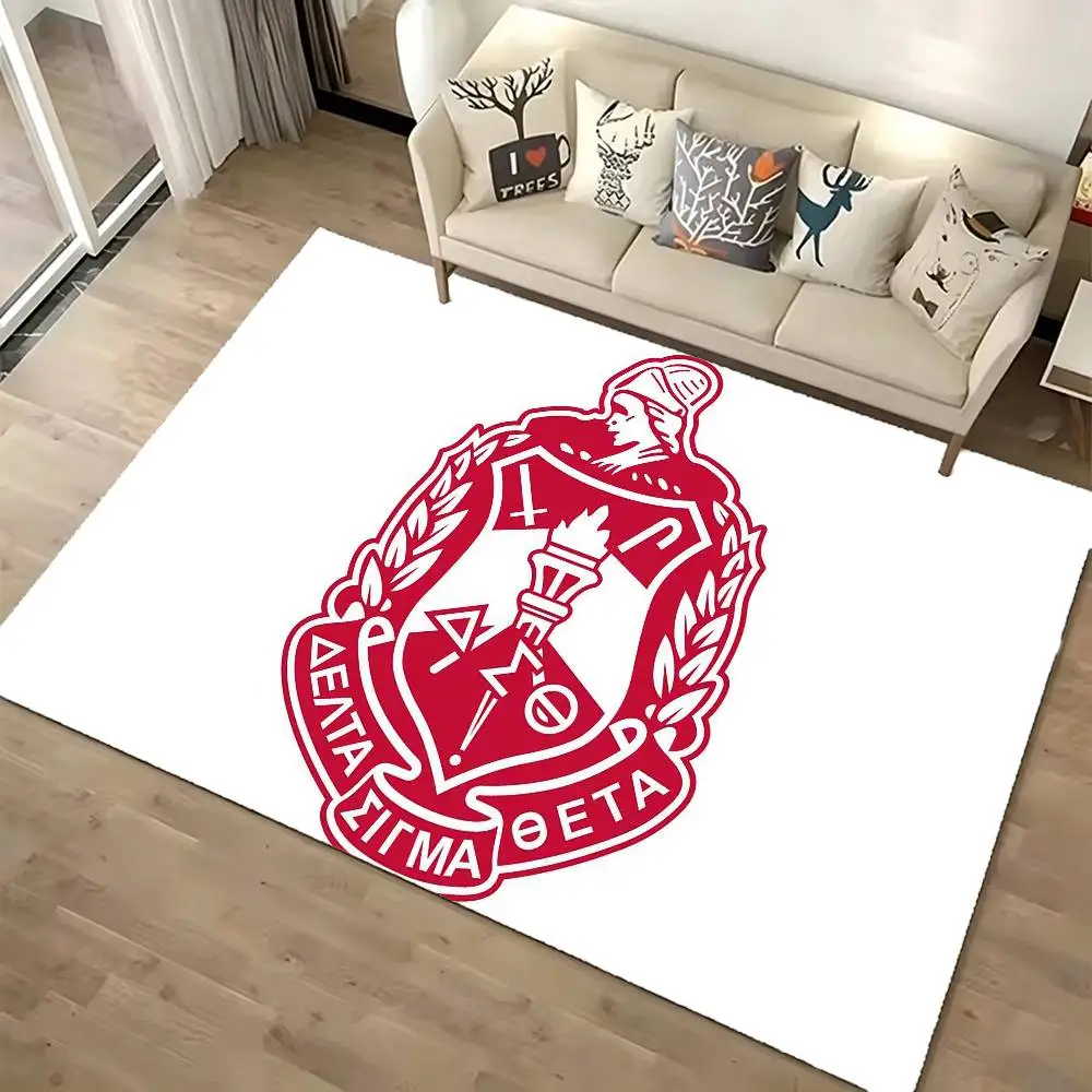 D-Delta Sigma Theta Soft Thick Non-Slip Mat for Living Room Bedroom Kitchen Decor Rugs