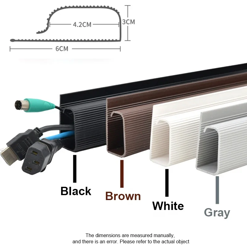 1pcs Under Desk Cable Management Cable Tray Under Desk With Clamp Power Strip Cord Holder No Drilling Sturdy Spacious supplies