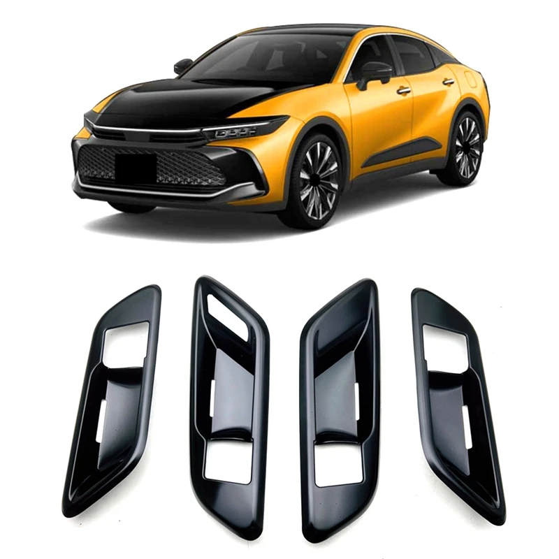 

Car Window Glass Lift Button Trim Switch Cover Door Armrest Panel Sticker Parts For Toyota Crown SH35 2022-2023 Left Drive