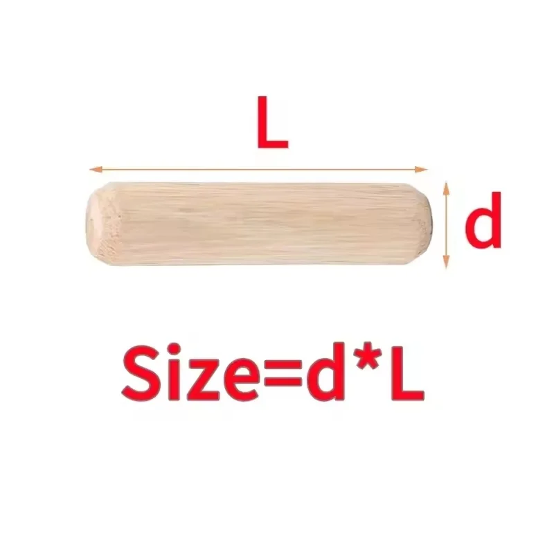 Wooden Dowel Cabinet Drawer Round Fluted Wood Craft Dowel Pins Fitting Wooden Dowel Pin M5 ~ M12