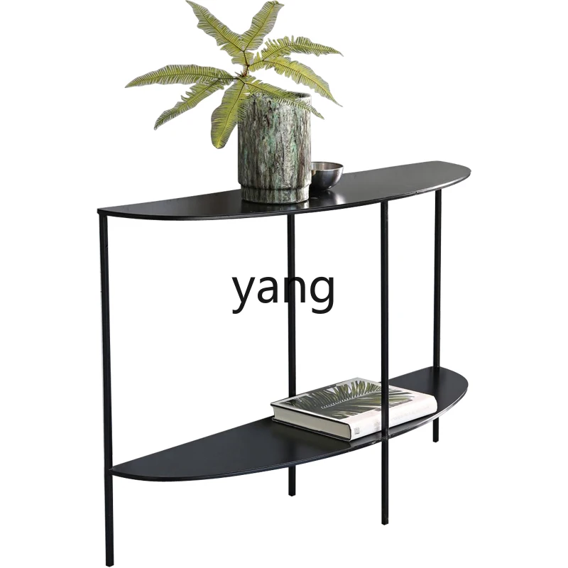 

LT Nordic entrance table, sofa back few simple foyer, modern minimalist ultra-narrow semicircular entrance table
