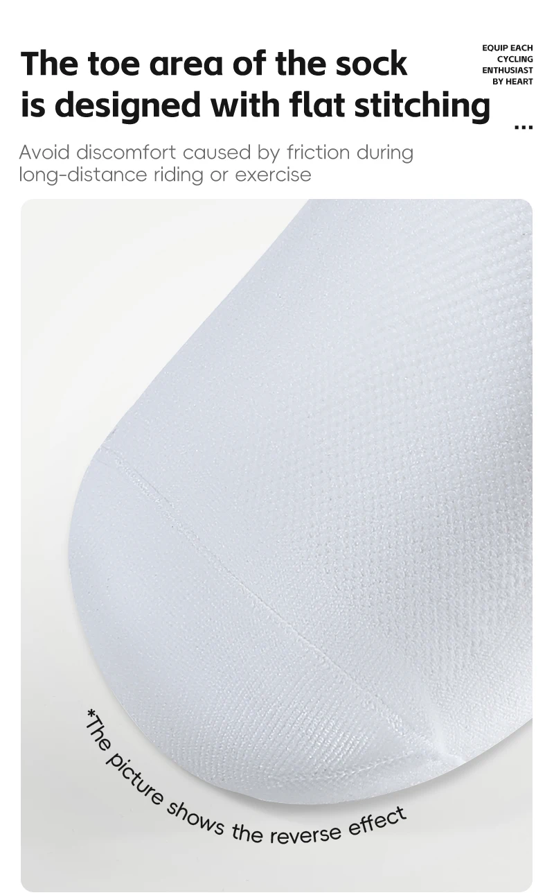 WEST BIKING Fahrradsocken Atmungsaktiv Hochelastisch Leuchtend Nacht-Fahrradsocken für Männer Frauen Outdoor-Sport-Fußbekleidung 1/2/3 Paar – Detail 8