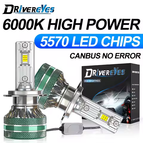 K5C K6C H7 H4 LED Canbus No Error H3 H11 H8 H1 9005 9006 HB3 HB4 9012 HIR2 H9 12PCS 5570 CSP Turbo Fog Headlamp Waterproof 6000K