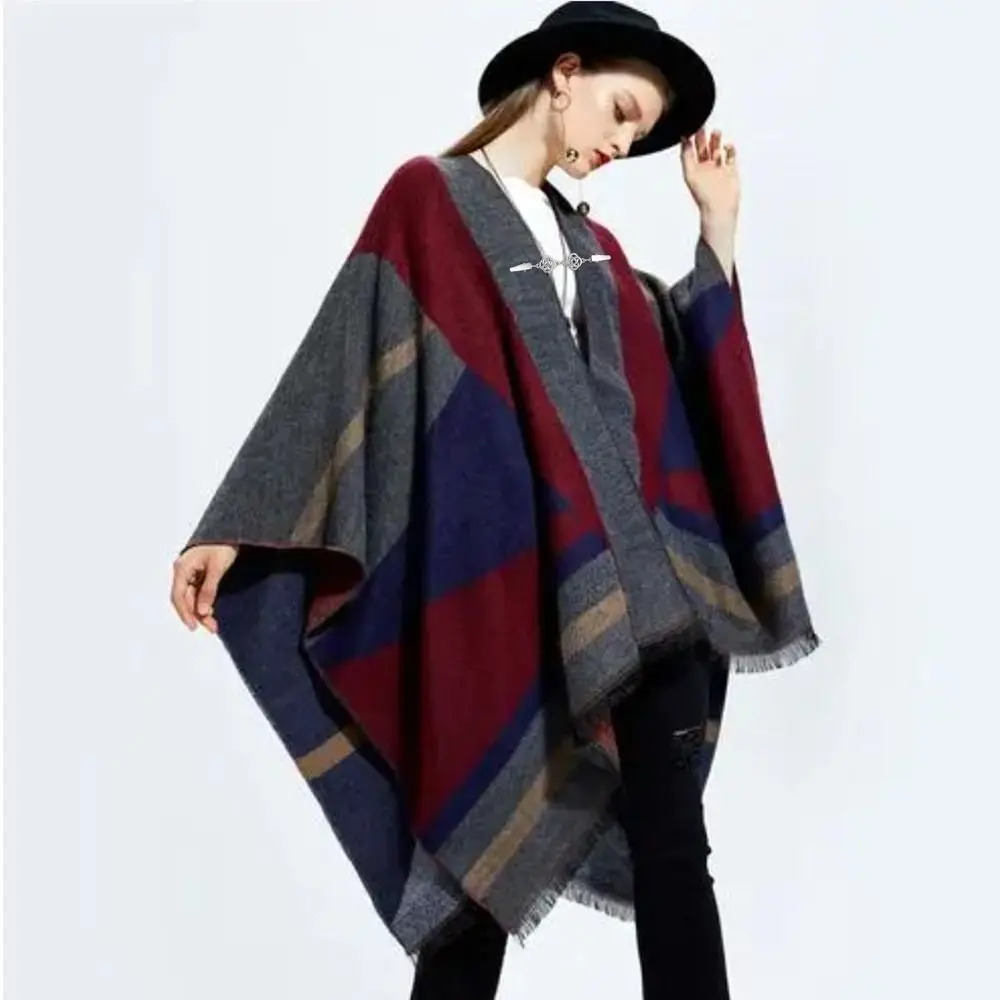 Unisex Alloy Cardigan Clip Anti Slip Buckle Collar Clip Geometric Cloak Buckle Men