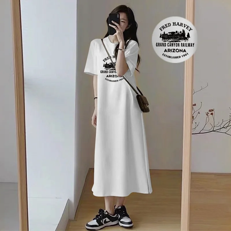 Summer Clothing For Older Women - Koreaanse casual dames witte letterprint korte