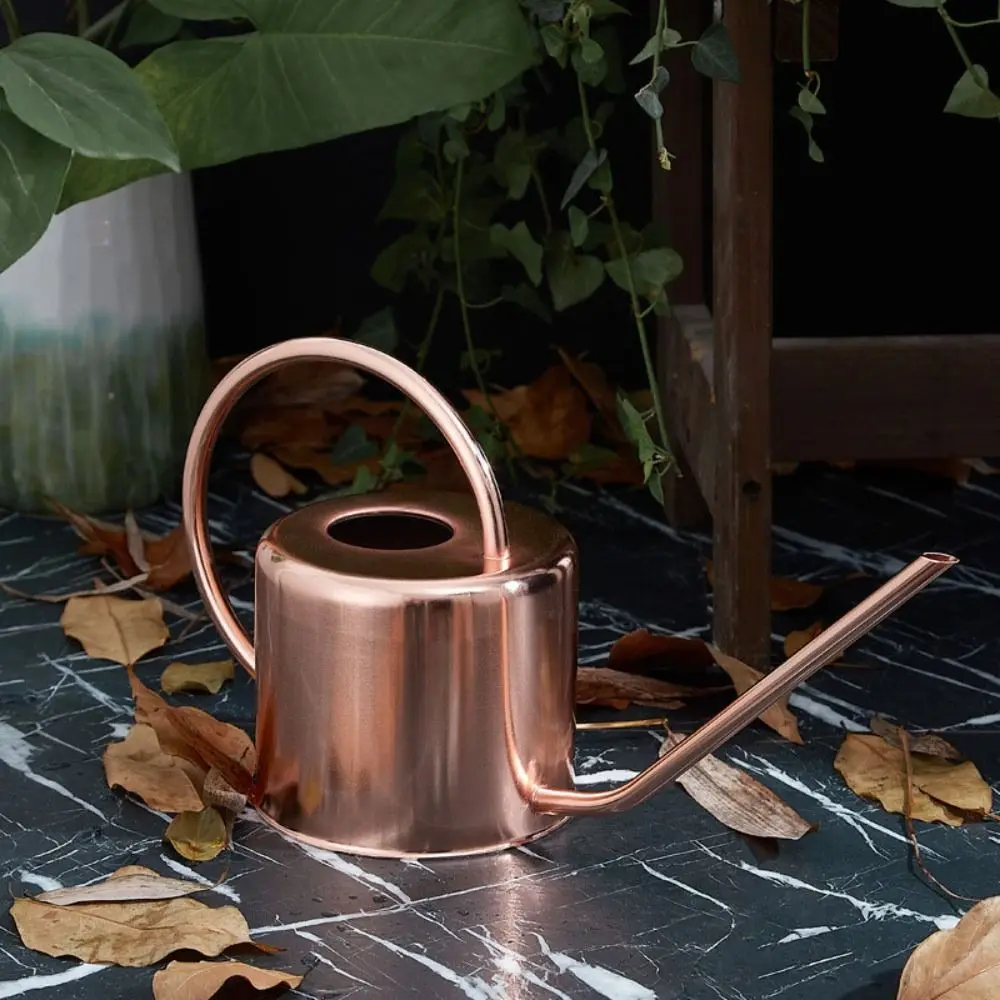 u High Quality 1.3L Plant Sprinkler Kettle Large Capacity Long Spout Watering Pot Leakproof Rustproof Watering Can Garden Tool
