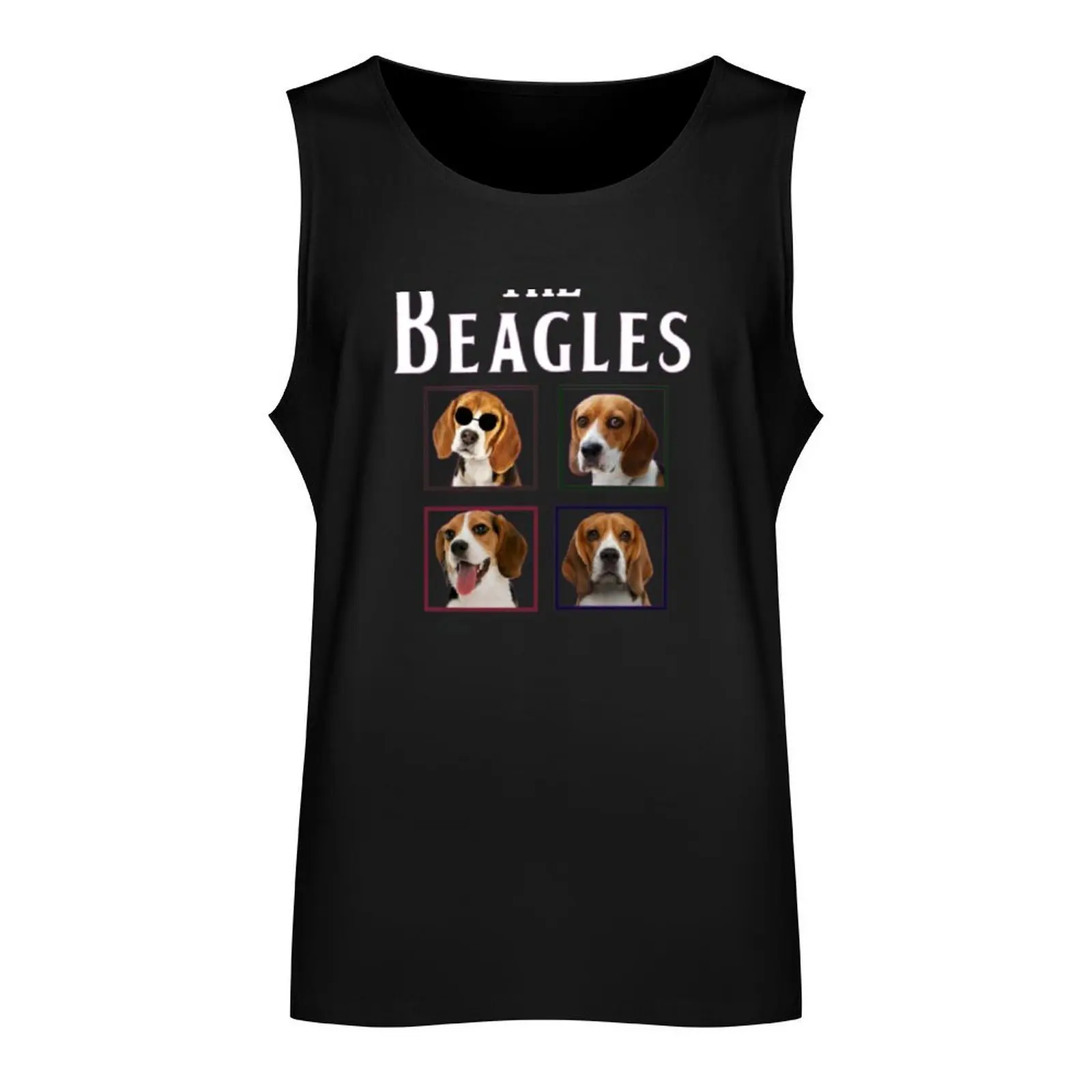 The Beagles Tank Top Men's fitness t-shirt Men's gym t-shirt bodybuilding Men's gym articles