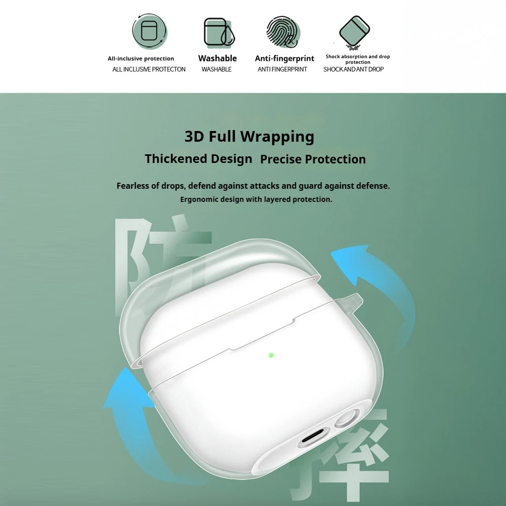 

Clear Earphone Case for Samsung Galaxy Buds 3 3Pro TPU Shell Transparent Headphone Cover for Galaxy Buds 3FE Protective Cover