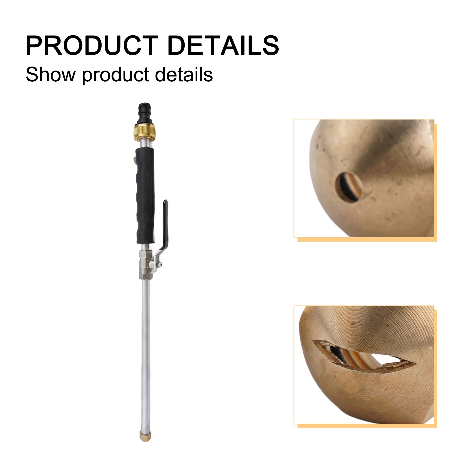 1pc 2In1 for hydro High Pressure for Power Washer Wand With Jet Nozzle Nozzle Garden High-pressure Cleaning Machine Accessories