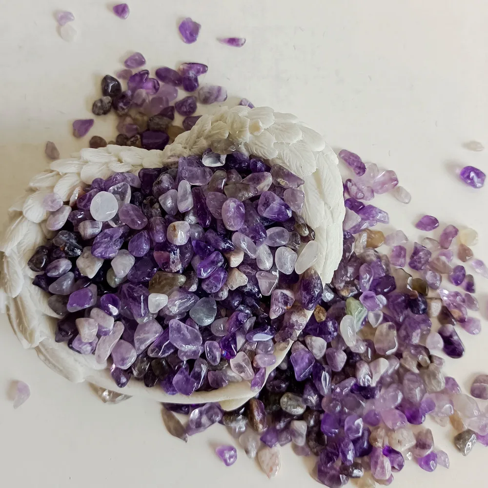 Natural Amethyst Quartz Treatment Stone Gravel Specimen Jewelry Making Decoration Large Tumbling Gemstone Home Aquarium Decorati