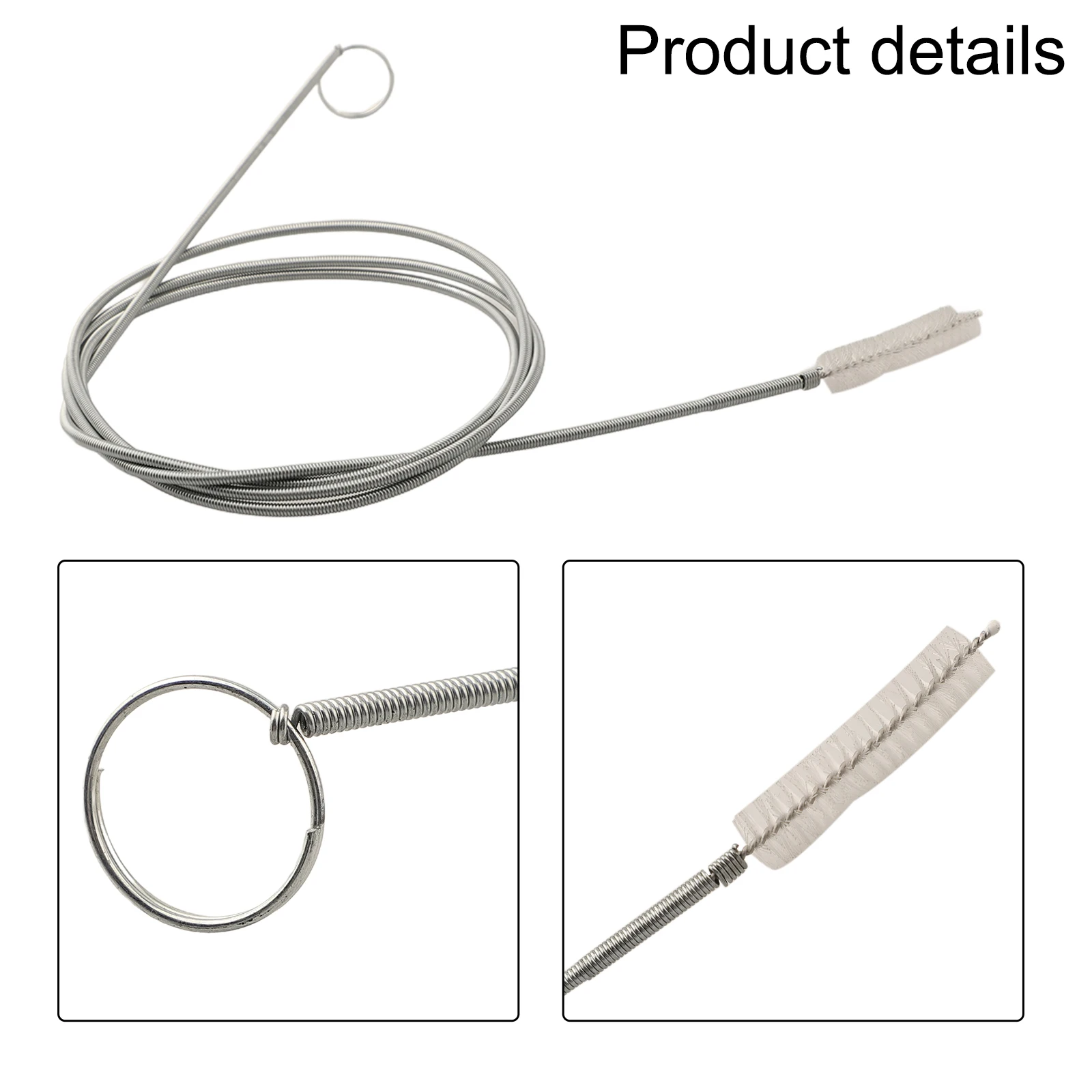 Cepillo de limpieza de cerdas de nailon, herramienta de lavado de menos de 90 grados, componentes de cuerpo de alambre resistentes, 150CM, alta calidad