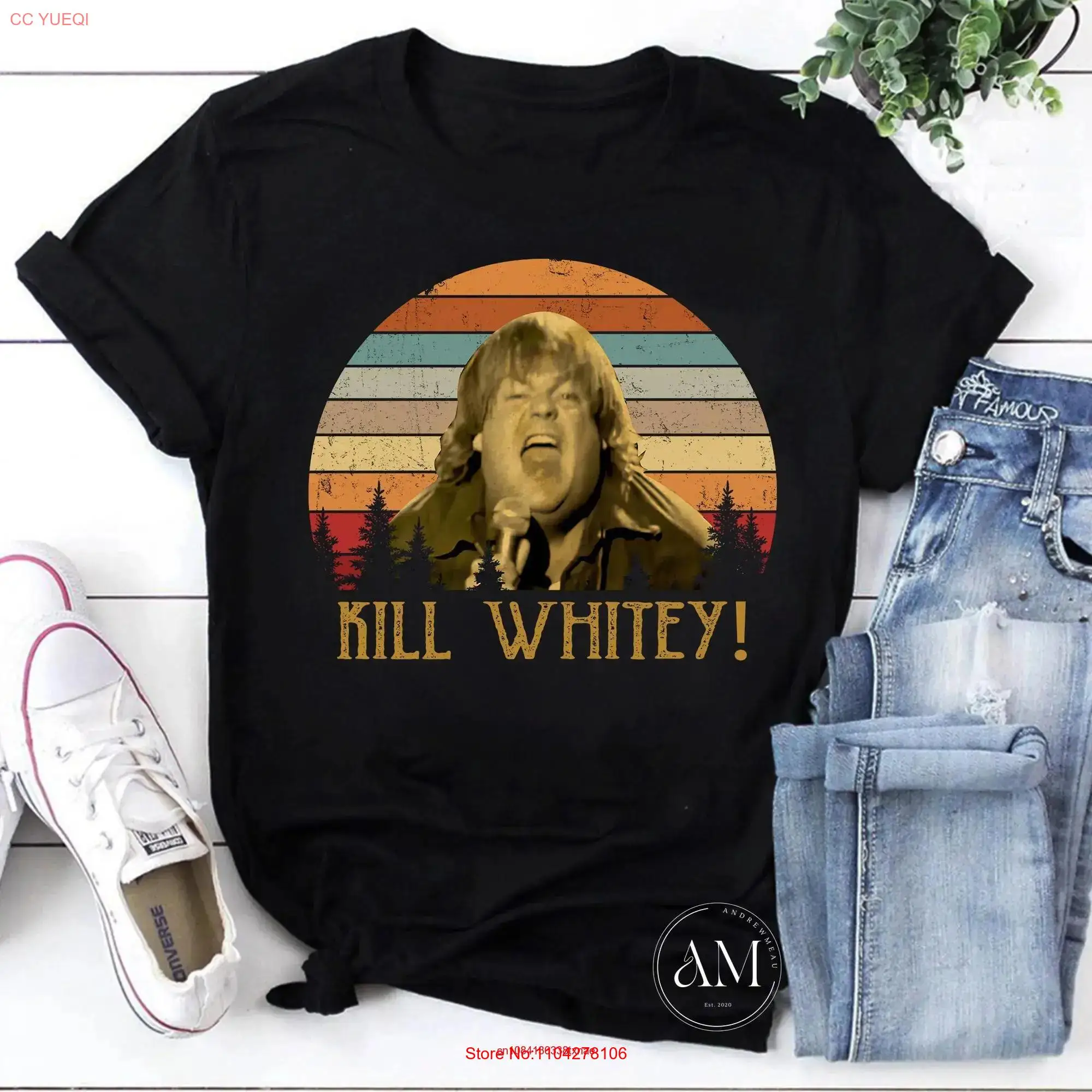 Kill Whitey Vintage T Shirt Black Sheep Movies Scary Angus Oldfield long or short sleeves