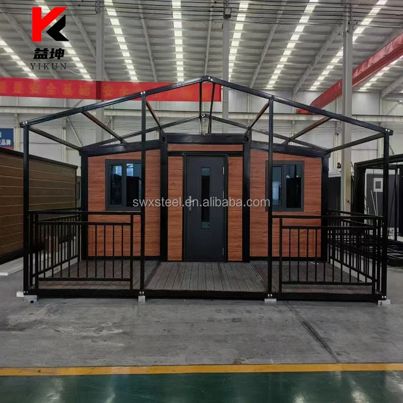 40ft 20ft Customized Luxury Villa Prefab Foldable Expandable Container House 2 3 Bedrooms Office Building Bathroom Use