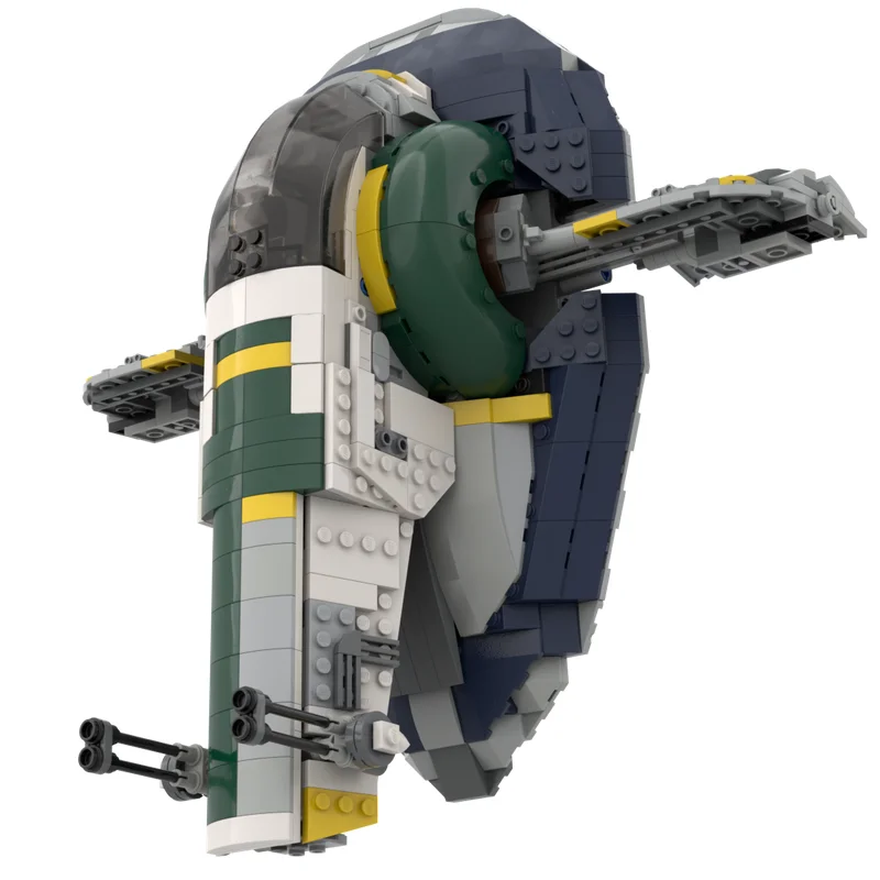NEW 941PCS famous spacebattle Movie Jango Slaved 1 space ship modelDIY creative ideas Toy Assembly Puzzle birthday ChristmasGift