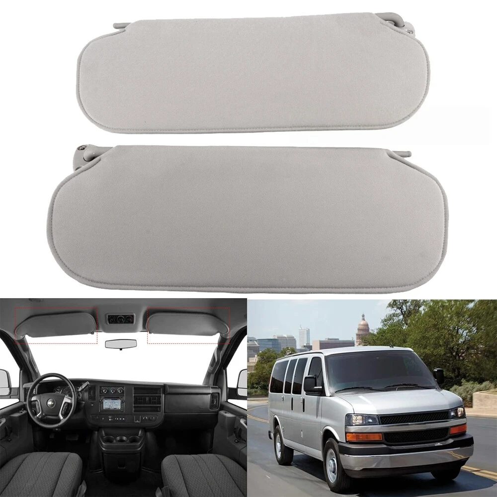 

Car Sun Visor w/o Light For Chevy Express GMC Savana 1500 2500 3500 1999 2000 2001 2002 2003 2004 2005 2006-2019 Sunshade Panel