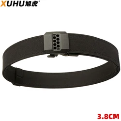 TUSHI New Gun Belt Hard  for Men Metal Automatic uckle IPSC Tactical Belt 1100D Nylon Gun Belt Outdoor Sports Girdle Male