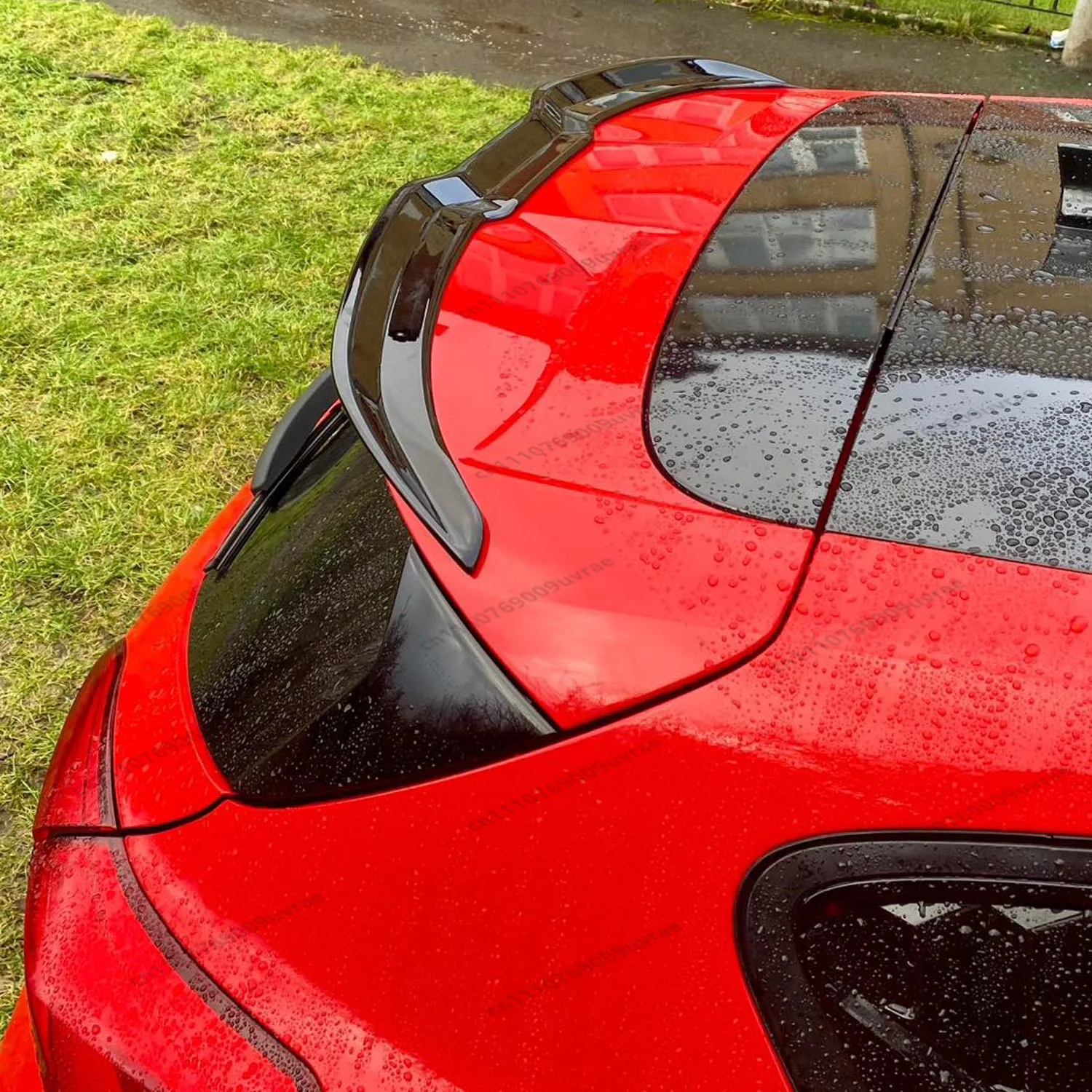 

For Ford Focus MK4 ST Gloss Black Rear Spoiler Caps Focus ST ST-line 2018-2026 4-Door Hatchback Rear Spoiler Wings Bodykits