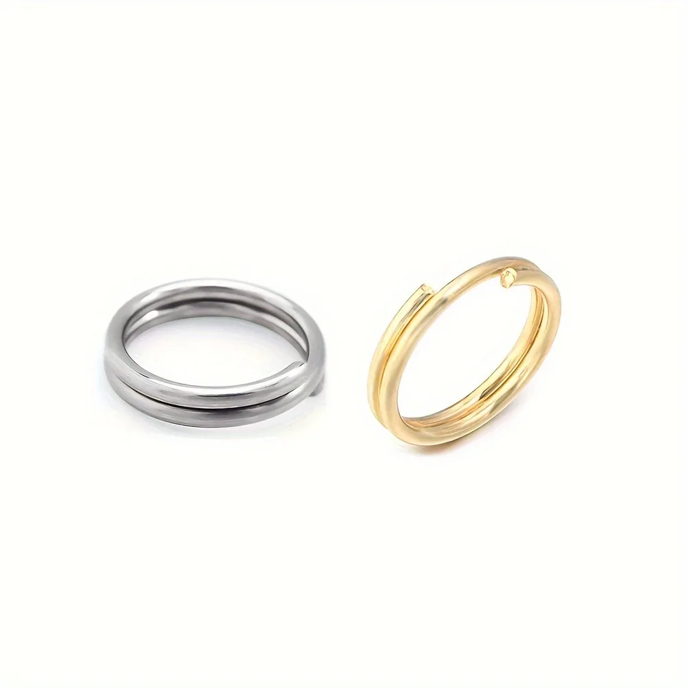 4-10mm Gold and Silver Double Ring, Multi Size Jewelry Making Connection Ring, DIY Handmade Jewelry Making Link Accessories image 2