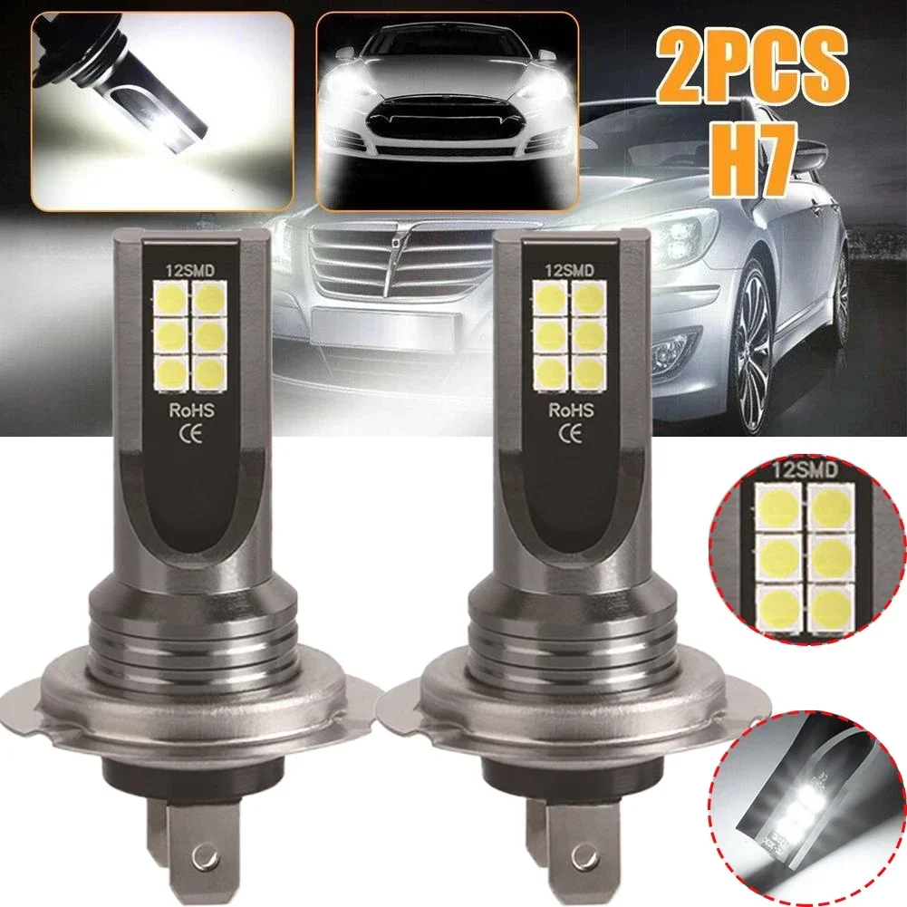 

1/2PCs H7 Led Headlight Bulb Fog Lights For Car Waterproof White High Low Beam 110w 30000lm IP67 Car Led Lights Auto Accessories