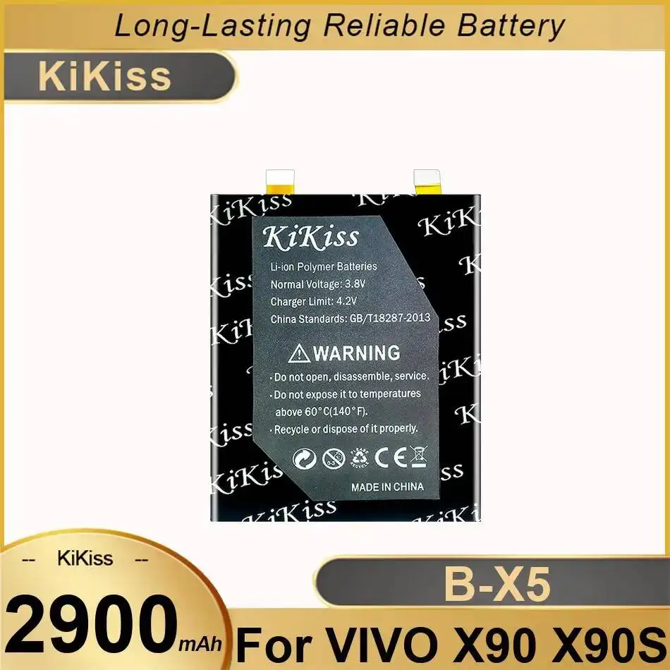 

High-Capacity B-X5 Mobile Phone Battery Good Low-Temperature Performance 2900Mah For Vivo X90 X90S