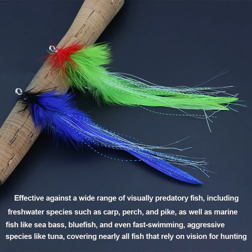 Streamer para gallo Hackle en mosca salada – Señuelo Icerio5/0 - imagen 5