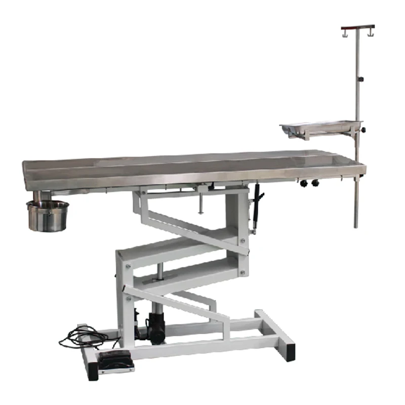 Veterinary Clinic Equipment Stainless Steel Surgical Electric Operation Table Animal Vet Electric Lifting Surgical Table