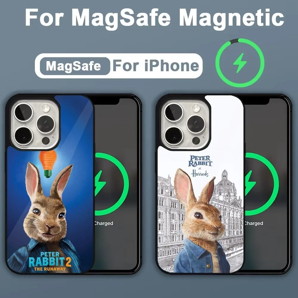 

Movie Cute P-Peter Rabbit Phone Case For iPhone 16,15,14,13,12,11,Plus,Pro,Max,Mini Magsafe Magnetic Wireless Charging