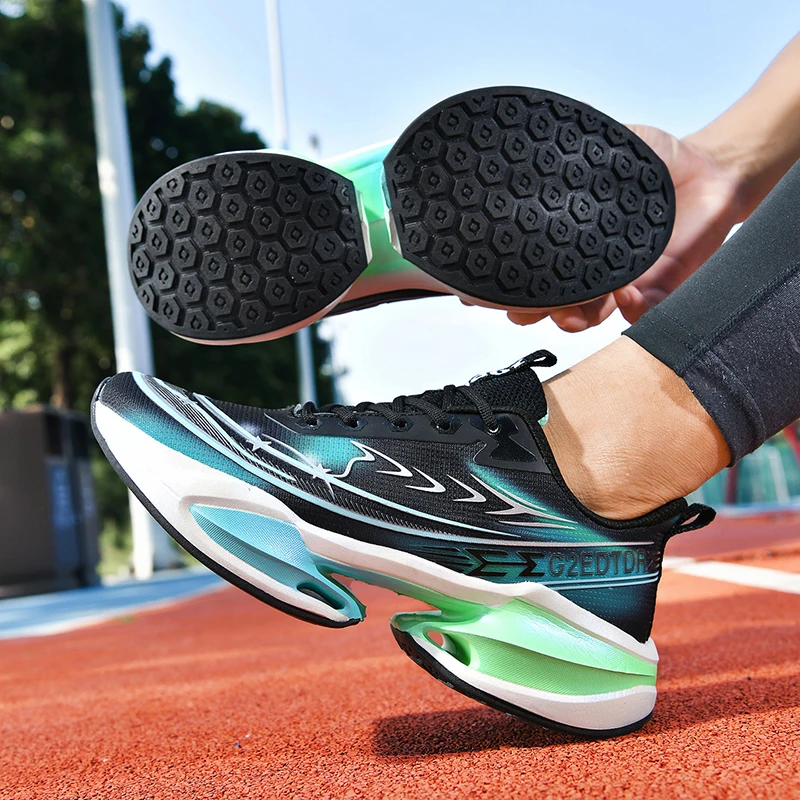 Unisex Sports Shoes Carbon Plate Walking Running Sneakers Shock-Absorbing Marathon Racing Athletics Training for Men's&Women