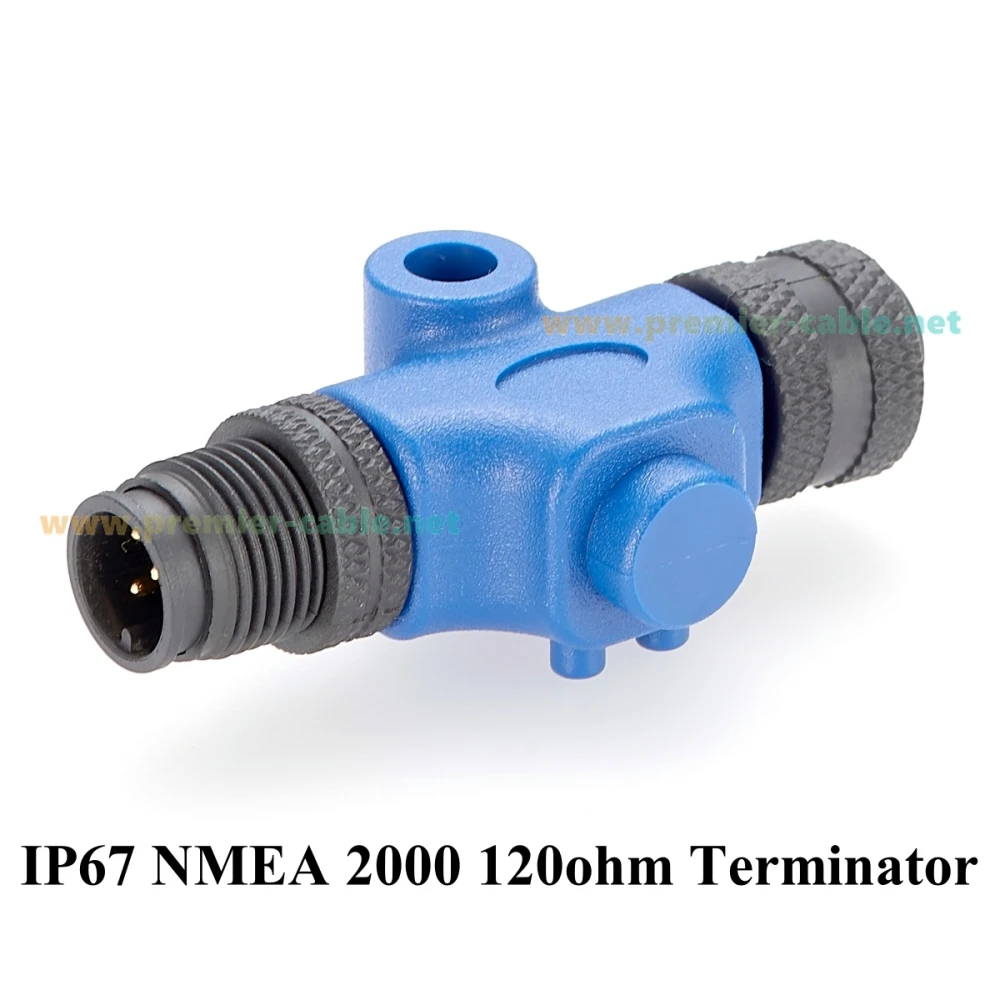 NMEA 2000 Inline-Terminator mit 120 Ohm IP67 Marine Micro-C M12 A Code 5-poliger Stecker auf Buchse-Adapter 010-11096-00, IT-CM-CF – Detail 5