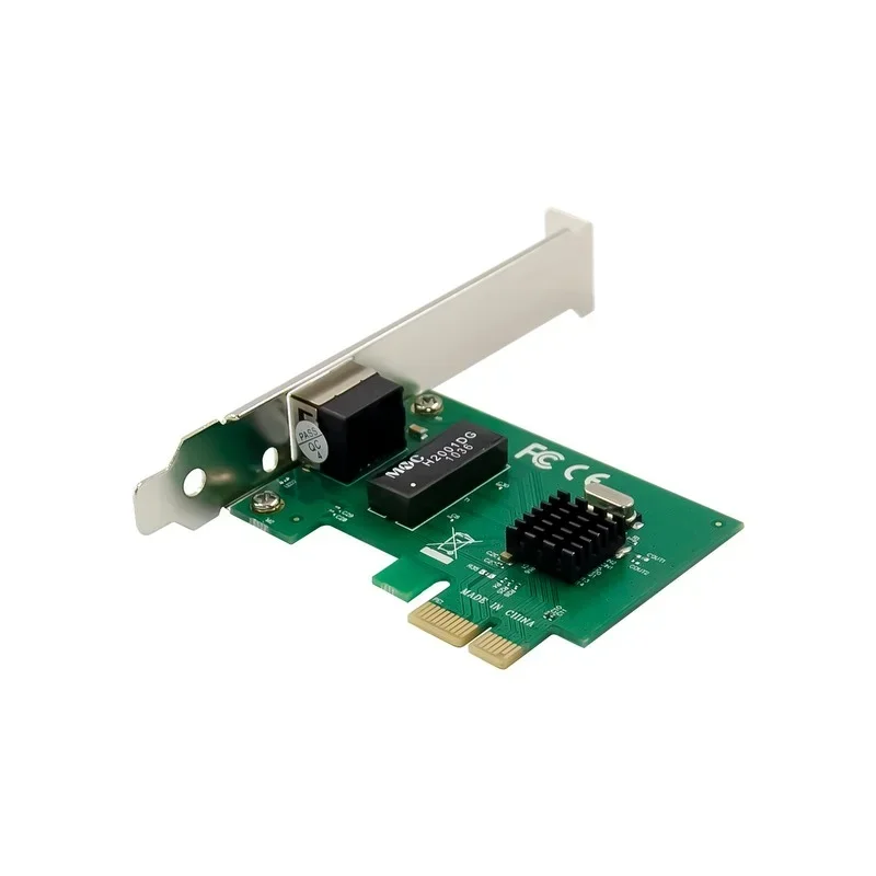 PCIE X1 Network Card Single Port RJ45 Chip Realtek 8111G Gigabit Ethernet 10/100/1000M PCI-E Networking Adapter for Desktop