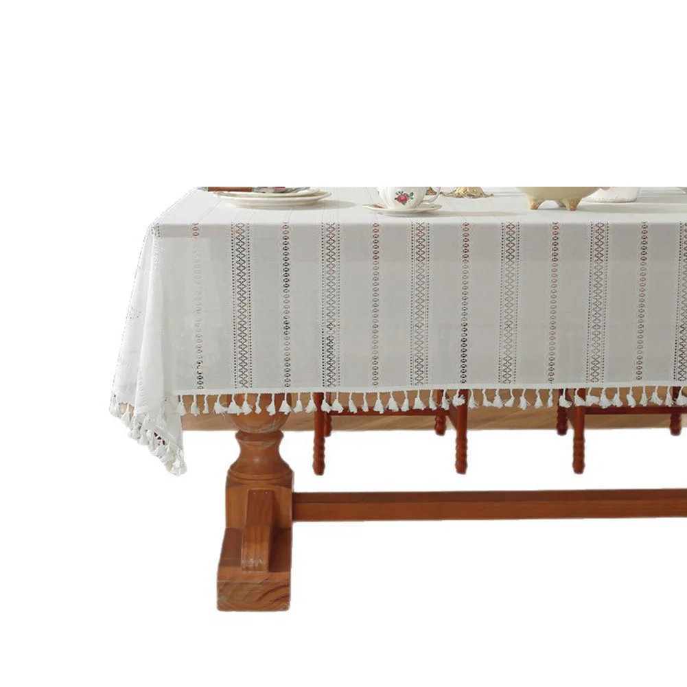 Vintage Crochet Doilies Tablecloth Soft Cotton Material for Enhancing Table Decor at Weddings and Family Events