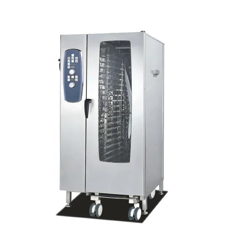 Restaurant Hotel Commercial 10 Trays Digital Control Panel  Electric Combi Steam Oven