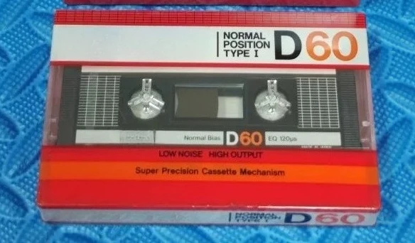 For tdk d60 85 version japanese first-class tape unopened blank recording cassette cassette collection nostalgia
