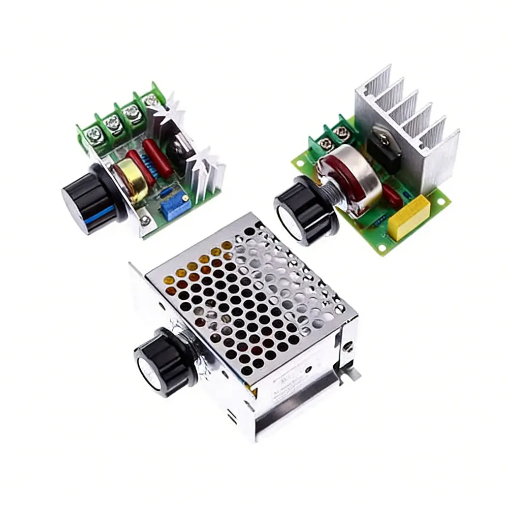 1PCS 2000W 4000W 110V-220V SCR Adjustable Motor Speed Controller Control Dimming Dimmers Voltage Regulator Thermostat High-power