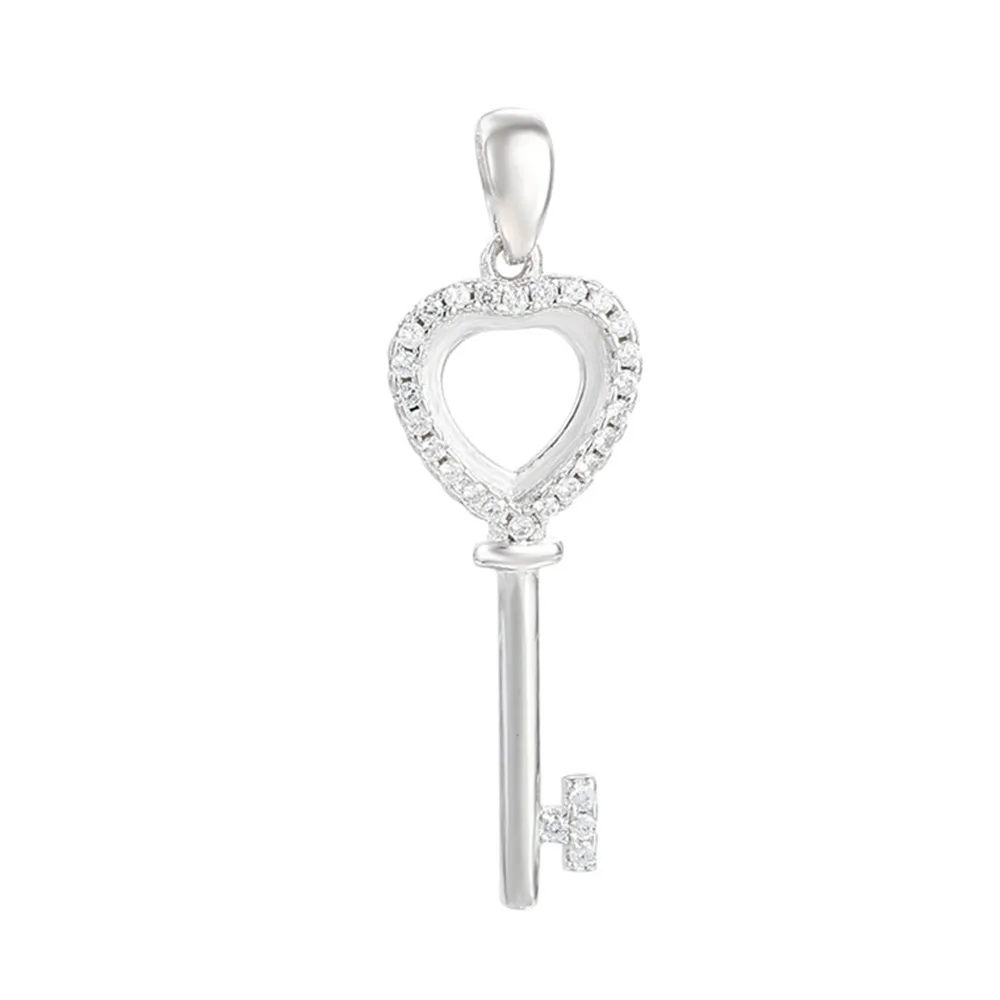 

Pendant Blank (8x8mm Heart Blank) White Gold Plated 925 Silver Zircon Pendant Setting Heart Cabochon Pendant Base